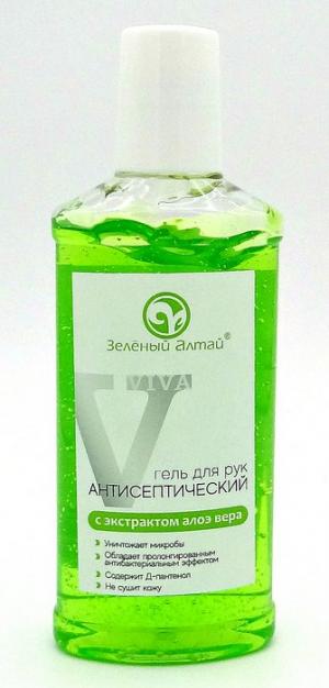 Антисептический гель для рук с Алоэ вера Зеленый Алтай 250мл