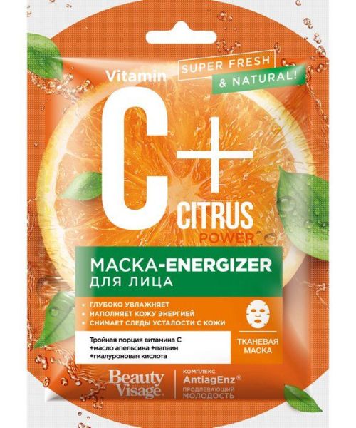 Маска-energizer для лица тканевая серии C+Citrus фотография