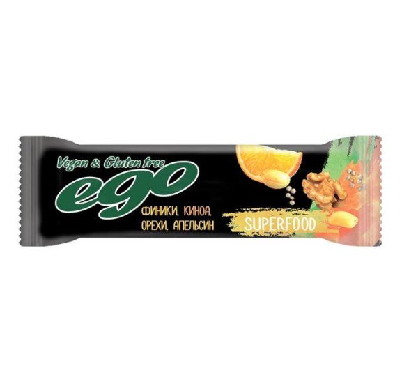Батончик фруктово-ореховый Ego Superfood киона 45г фотография