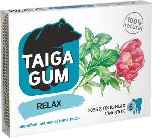 Смолка жевательная Taiga Gum Релакс Алтайский нектар 5шт