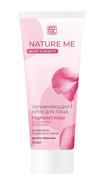 Крем для лица Увлажняющий Nature Me с гидролатом розы Фэмили Косметик 75мл фотография